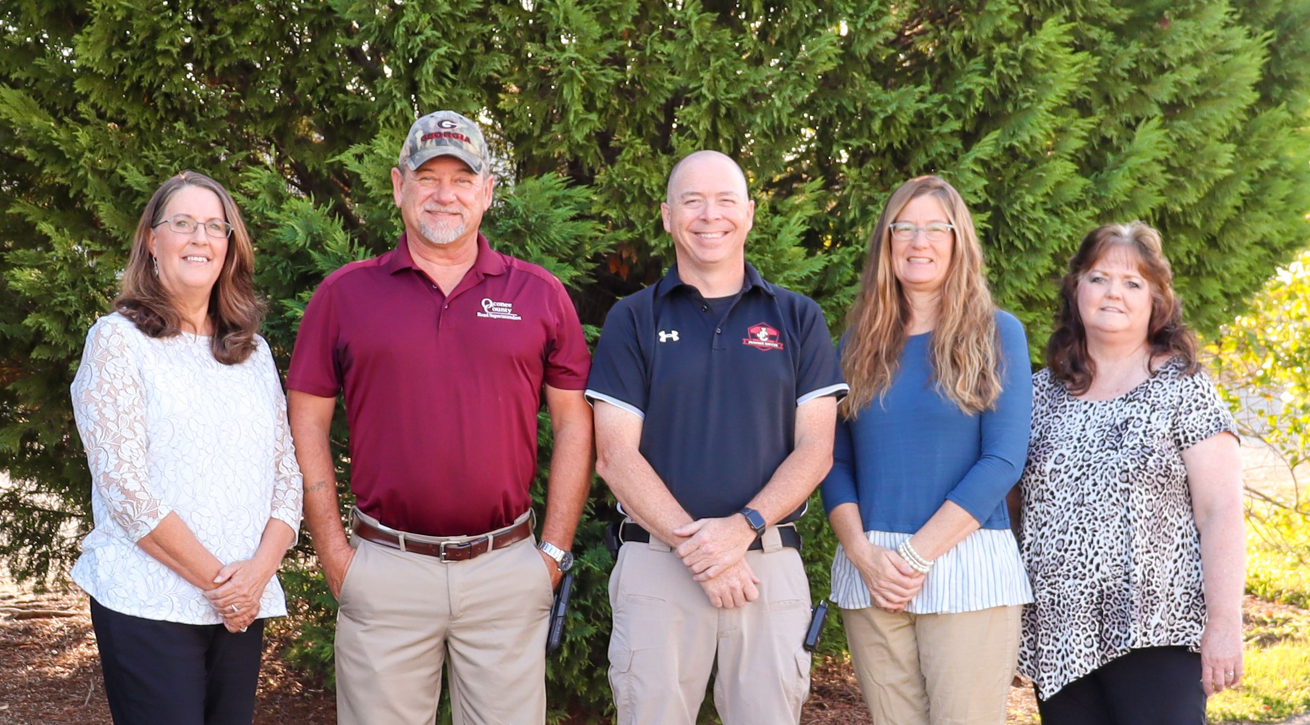 Public Works Staff with trees in background