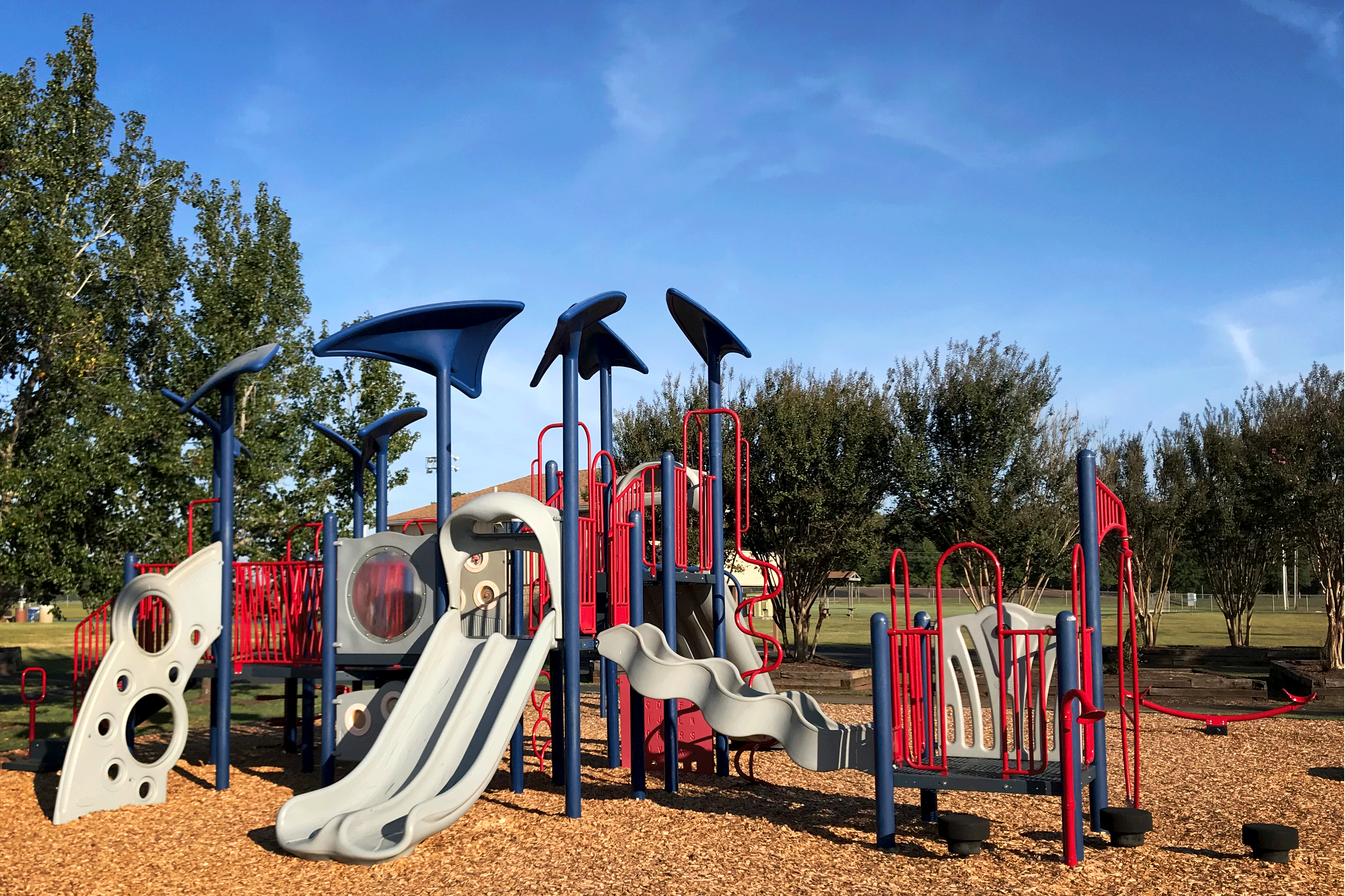 play structure located at Herman C Michael Park