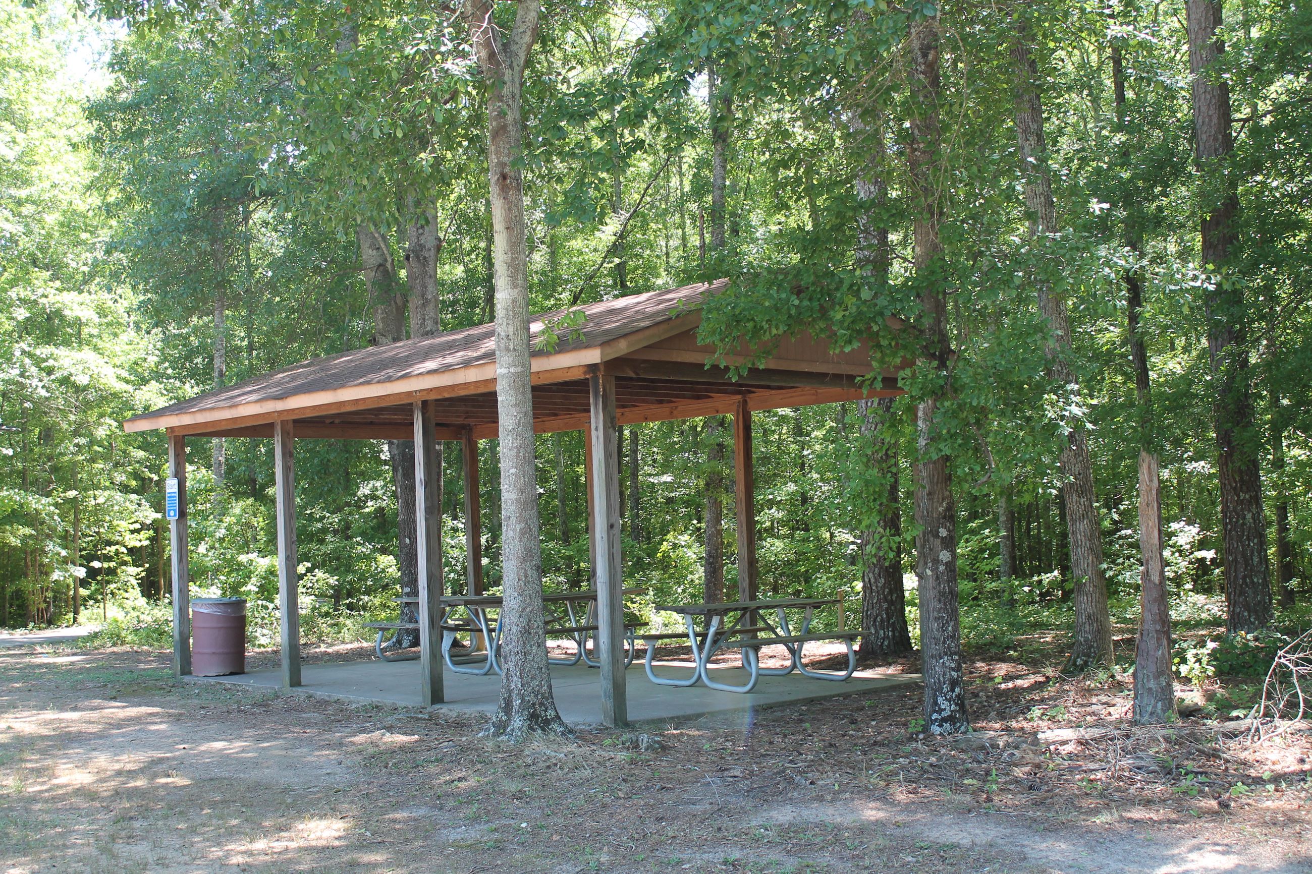 Pavilion at Bogart Sports Complex with picnic tables